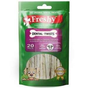 Freshy Dental Burgu Köpek Ödülü 20'li Paket - 120 gr - Freshy