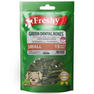 Freshy Dental Yeşil Kemik Köpek Ödülü 15'li Paket - 150 gr - Freshy