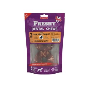 Freshy Ördek Sargılı Donut Köpek Ödülü 2'li 100 Gr - Freshy