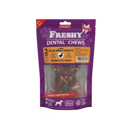 Freshy Ördek Sargılı Donut Köpek Ödülü 2'li 100 Gr - 1