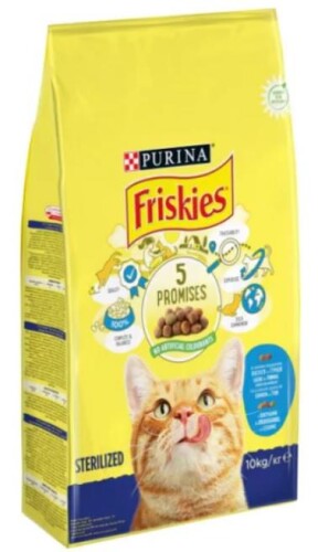 Friskies Somonlu ve Sebzeli Kısırlaştırılmış Yetişkin Kedi Maması 10 kg - 1