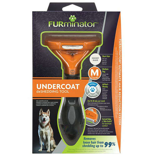 Furminator Short Hair Kısa Tüylü Köpek Tarağı M - 1