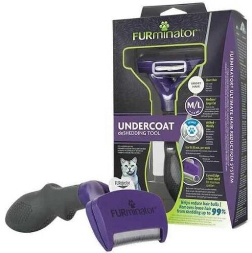 Furminator Uzun Tüylü Kedi Tüy Tarağı L - 1