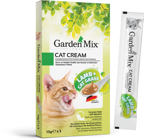 Garden Mix Kedi Kreması Kuzu + Kedi Otu 15 gr X 5 Adet - 1