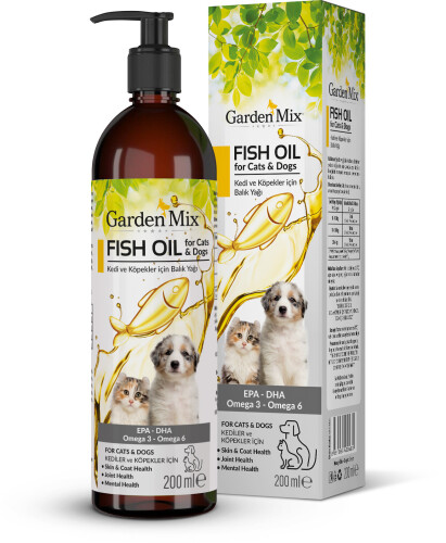 Garden Mix Kedi ve Köpek Somon Yağı 200 ml - 1