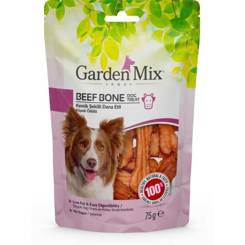 Garden Mix Kemik Şekilli Dana Etli Köpek Ödülü 75 gr - 1