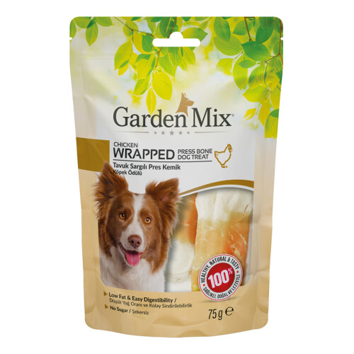 Garden Mix Sargılı Pres Kemik Köpek Ödülü 75 gr - 1