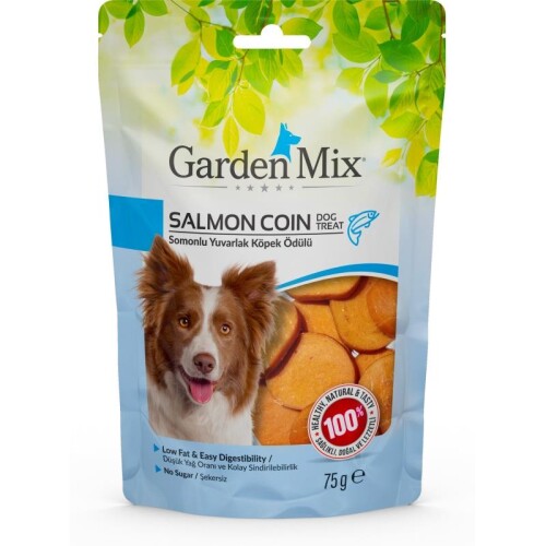 Garden Mix Somonlu Yuvarlak Köpek Ödülü 75 gr - 1