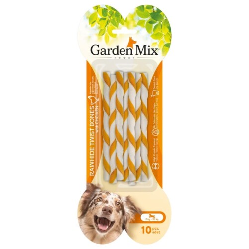 Garden Mıx Tavuklu Burgu Çubuk Kemik 10'lu 70 Gr - 1