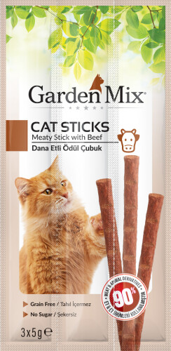 Garden Mix Dana Etli Kedi Stick Ödül 3 X 5 gr - 1