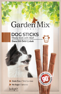 Garden Mix Dana Etli Köpek Stick Ödül 3 X 11gr - Garden Mix