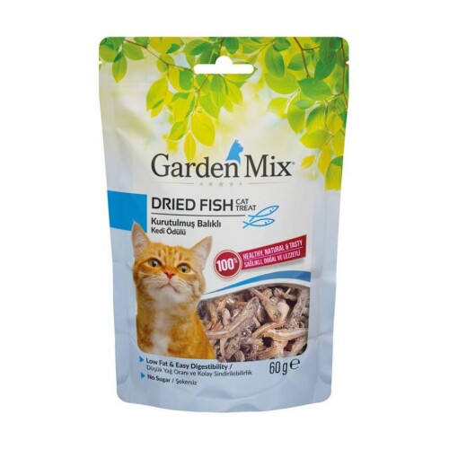 Gardenmix Kurutulmuş Balıklı Kedi Ödülü 60 Gr - 1