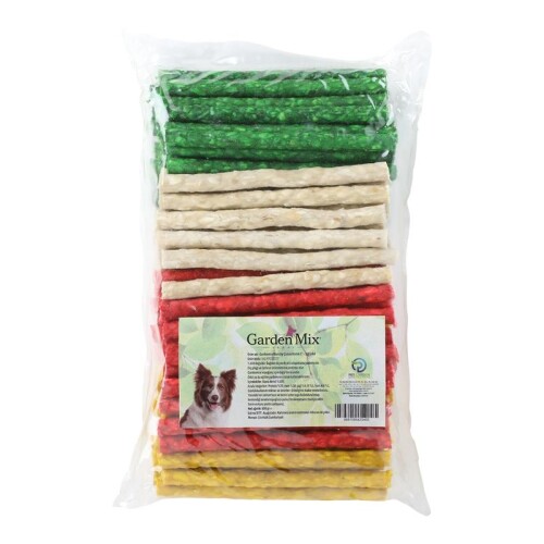 Garden Mix Munchy Stick Renkli Köpek Çiğneme Kemiği 100 Adet - 1