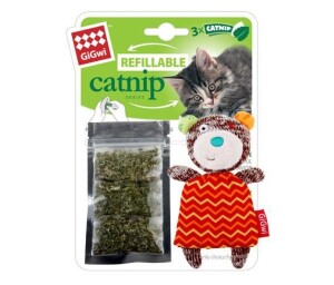 Gigwi Catnip Hazneli Ayı Peluş Kedi Oyuncağı - Gigwi