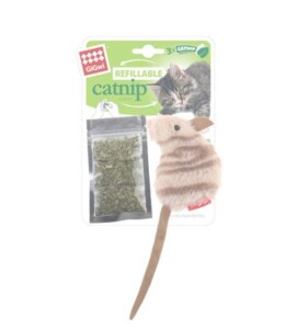 Gigwi Catnip Hazneli Fare Peluş Kedi Oyuncağı - Gigwi