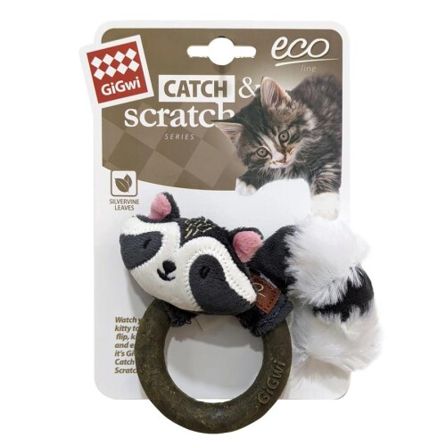 Gigwi Catnipli Rakun Kedi Diş Sağlığı Oyuncağı - 1