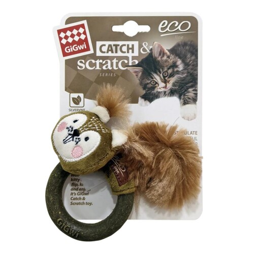 Gigwi Catnipli Sincap Kedi Diş Sağlığı Oyuncağı - 1