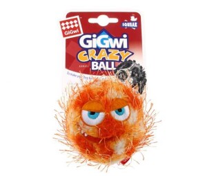 Gigwi Köpek Oyuncak Crazy Ball Çılgın Kirpi Top 6 cm Turuncu - Gigwi