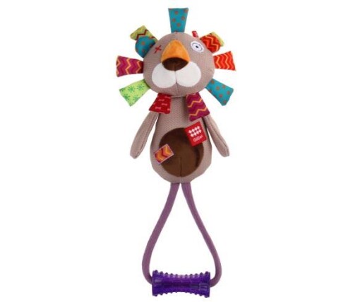 Gigwi Plush Friendz Öten Aslan Diş Kaşıyıcılı Köpek Oyuncağı 35 cm - 1