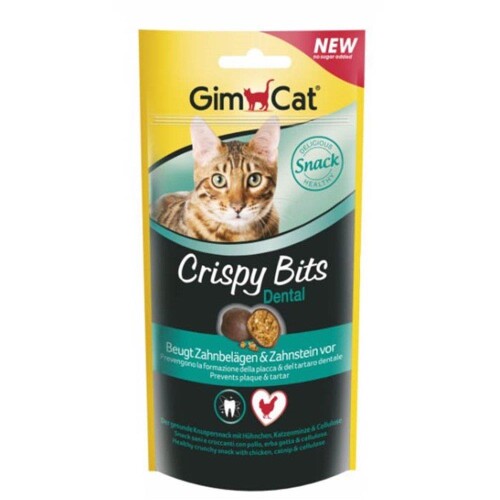 Gimcat Crispy Bits Dental Kedi Ödül Tableti 40 gr - 1