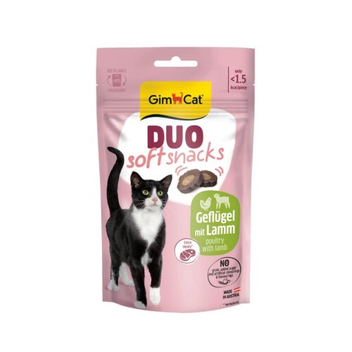 GimCat Duo Soft Snacks Poultry with Lamb Kedi Ödülü 50 Gr - 1