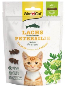 Gimcat Soft Snack Somonlu ve Maydanozlu Kedi Ödül Maması 60 gr - GimCat