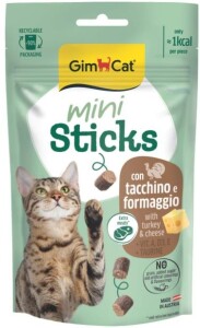 Gimcat Mini Sticks Hindili ve Peynirli Kedi Ödül Çubukları 50gr - GimCat