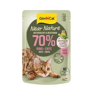 Gimcat Near Nature Sığır Etli&Ördekli Yetişkin Kedi Konservesi 85 Gr - GimCat
