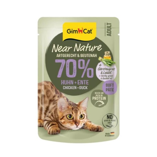 Gimcat Near Nature Tavuklu&Ördekli Yetişkin Kedi Konservesi 85 Gr - 1