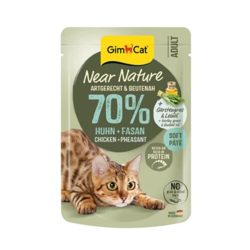 Gimcat Near Nature Tavuklu&Sülün Etli Yetişkin Kedi Konservesi 85 Gr - 1