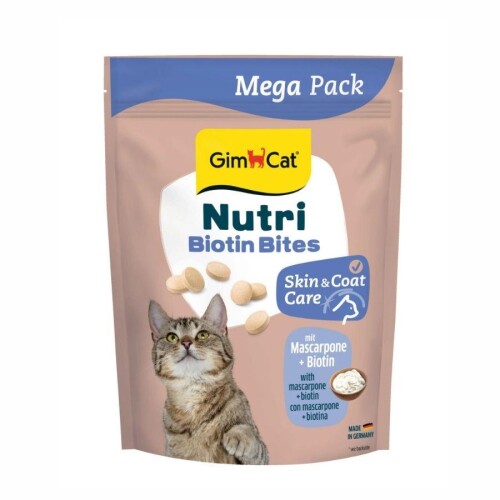 Gimcat Nutri Skin Coat Biyotinli Mascarpone Peynirli Kedi Ödül Tableti 425 Gr - 1