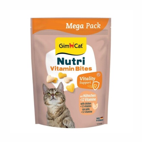Gimcat Nutri Tavuklu ve Vitaminli Kedi Ödül Tableti 425 Gr - 1