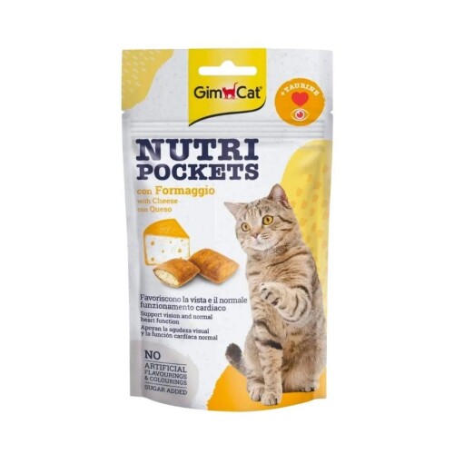 Gimcat Nutripockets Kedi Ödül Peynir Taurin 60 gr - 1