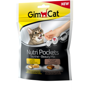 Gimcat Nutripockets Kedi Ödülü Taurin ve Beauty 150 gr - GimCat