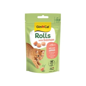 Gimcat Rolls with Salmon Somonlu Kedi Ödül Tableti 50 Gr - GimCat