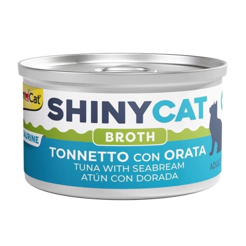 Gimcat ShinyCat Soslu Ton Ve Çipura Balıklı Kedi Konservesi 70 Gr - 1