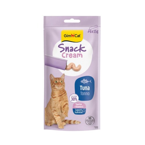 Gimcat Snack Cream Ton Balıklı Kedi Ödülü 6x15gr - 1