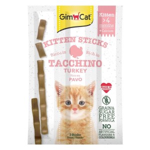 Gimcat Sticks Kitten Hindili Mayali Yavru Kedi Ödül Çubuklari 3 X 3 gr - GimCat