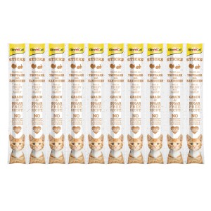 GimCat Sticks Tahılsız Hindi Tavşanlı Ödül Çubuğu 10'lu - GimCat