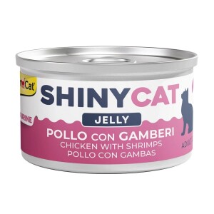 GimCat Shinycat Jelly Tavuk Etli ve Karidesli Konserve Kedi Maması 70 gr - GimCat