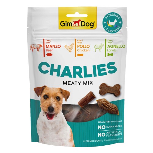 Gimdog Charlies Meaty Mix Sığır Etli, Tavuklu, Kuzu Etli Köpek Ödülü 70 gr - 1
