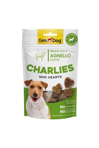 Gimdog Charlies Mini Hearts Kuzu Etli Köpek Ödülü 70 gr - 1