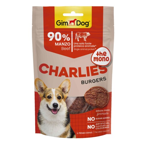 GimDog Charlies The Mono Burgers Sığır Etli Köpek Ödülü 70 gr - 1