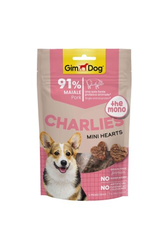 Gimdog Charlies The Mono Mini Hearts Domuz Etli Köpek Ödülü 70 gr - 1