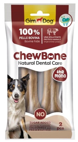 Gimdog Chew Bone Diş Sağlığı Destekleyici Köpek Çiğneme Kemiği 13 cm 2'li - 1