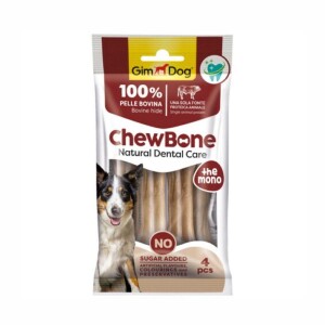 Gimdog Chew Bone Diş Sağlığı Destekleyici Köpek Çiğneme Kemiği 8,5 cm 4'lü - GimDog