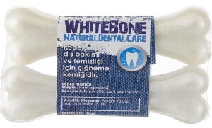 Gimdog Mordimi Beyaz Köpek Çiğneme Kemiği 11 cm 2'li 70 gr - GimDog