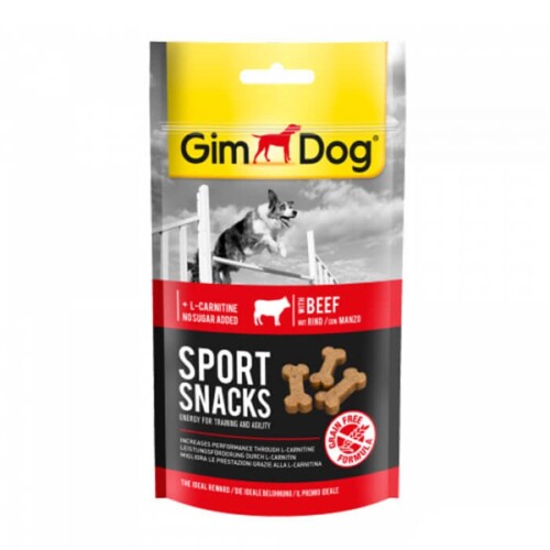 GimDog Sportsnacks Beef Sığır Etli Köpek Eğitim Ödül Tableti 60 gr - 1