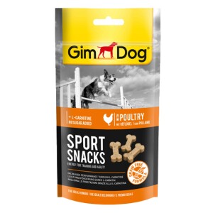 GimDog Sportsnacks Tavuk ve L-Carnitinli Köpek Ödül Tableti 60 gr - GimDog