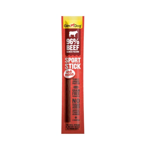 GimDog SportSticks Mono Sığır Etli Tahılsız Köpek Ödül Çubuğu 12gr - 1